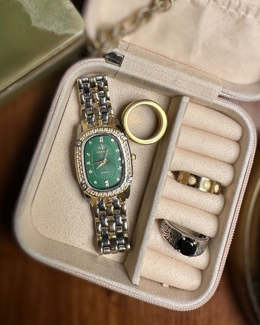 Emerald timepiece